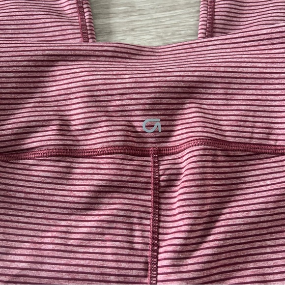 Gapfit eclipse pink stripe highrise 7/8 length leggings - Picture 3 of 8